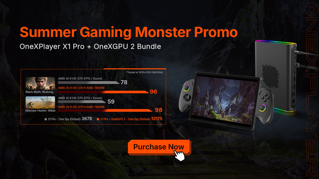 Unlock True Performance Potential: OneXGPU 2 Perfectly Paired with OneXPlayer Handheld PCs