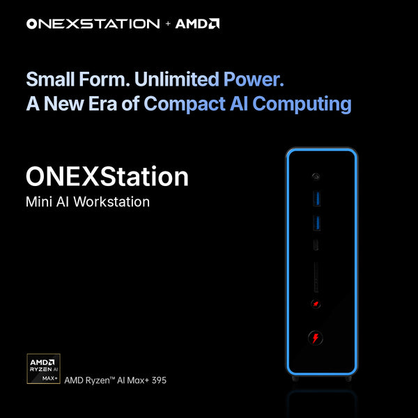 ONEXStation:Mini AI Workstation – AMD AI Max+ 395|Up to 128GB RAM