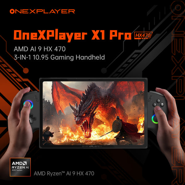 その他 Prooen ONEXPLAYER X1 PRO AMD Ryzen™ AI 9 HX 470, 10.95'' 3-In-1 Gaming Handhe