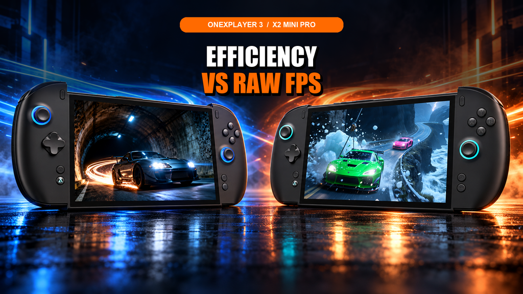 ONEXPLAYER 3 vs X2 Mini Pro : FPS, autonomie et bruit testés à différents réglages de TDP