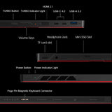 Super V Gaming + Al Mobile Workstation laptop handled