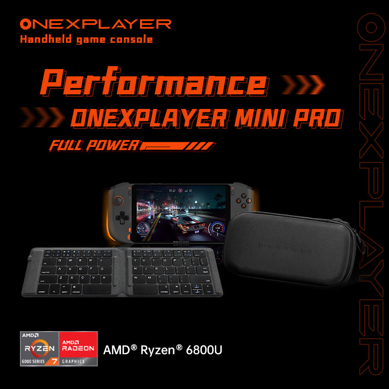 Onexplicyer minipro amd ryzen 6800u handheld 3a gamepad computador portátil  16g 32g 1t 2t pc game console win11 7 1200p touch bolso computador